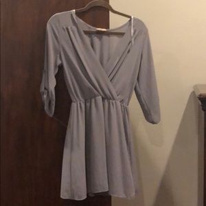Grey mini dress size med